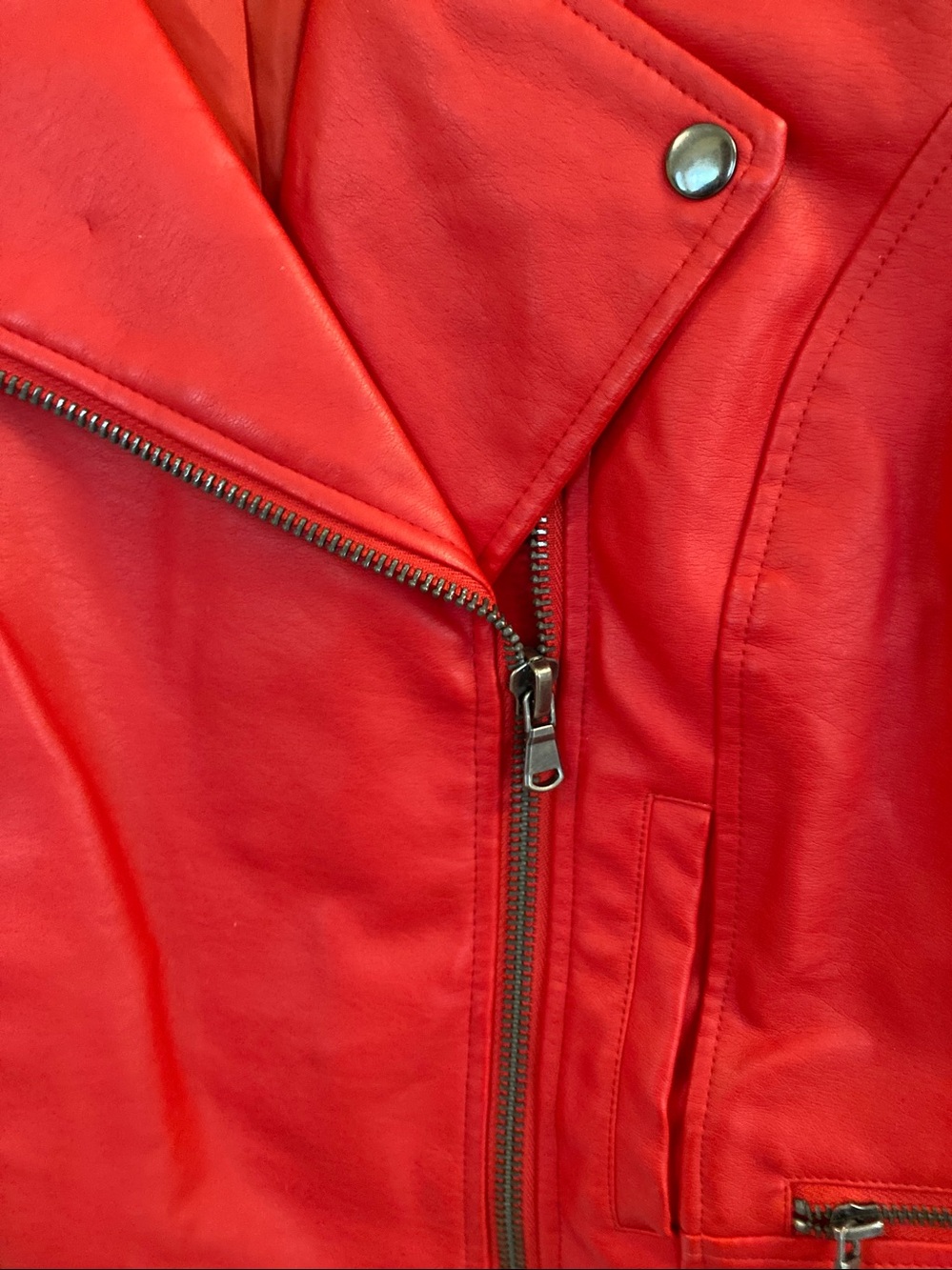 South Side Serpents Red Faux Leather Moto Jacket Patch - Picture 5 of 9